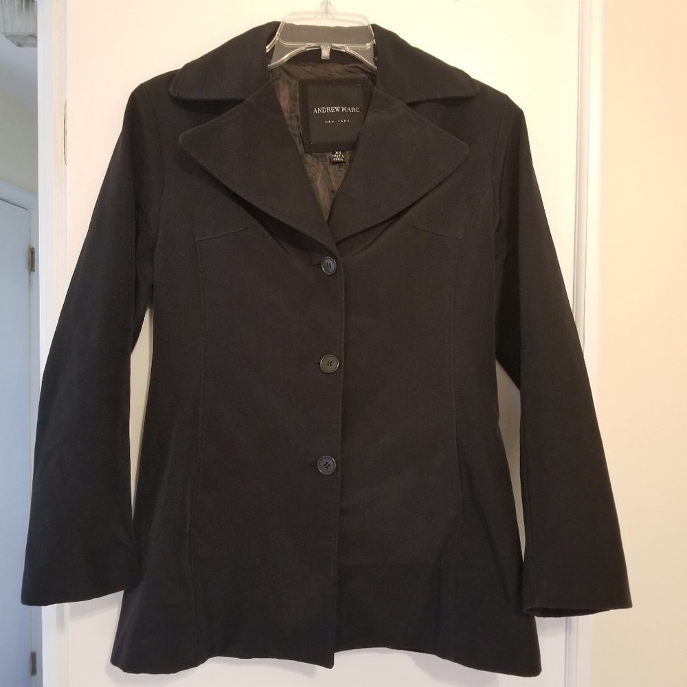 Andrew Marc New York Black Rain Jacket (Size XS)